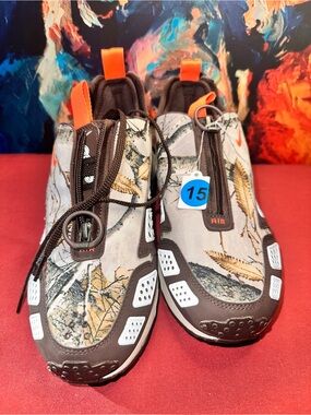 No.15 Nike Air Max SNDR 'Realtree' Light Orewood Brown Hyper Crimson Sneakers